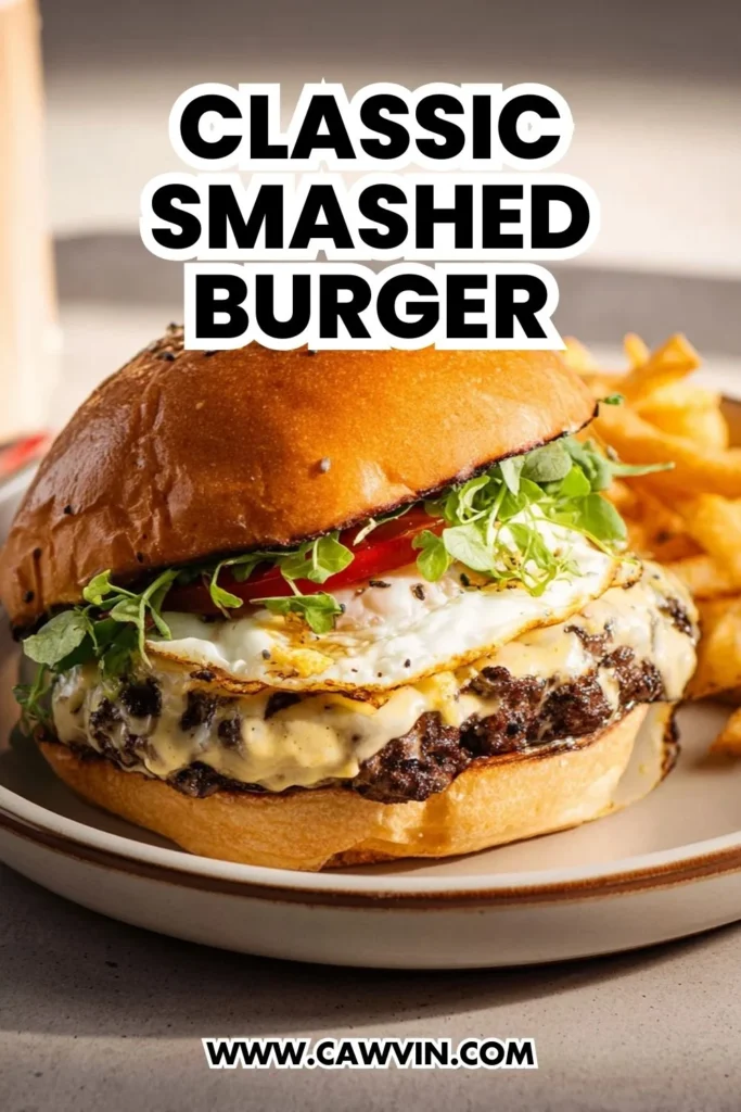 Classic Smashed Burger - Easy Peasy Recipes