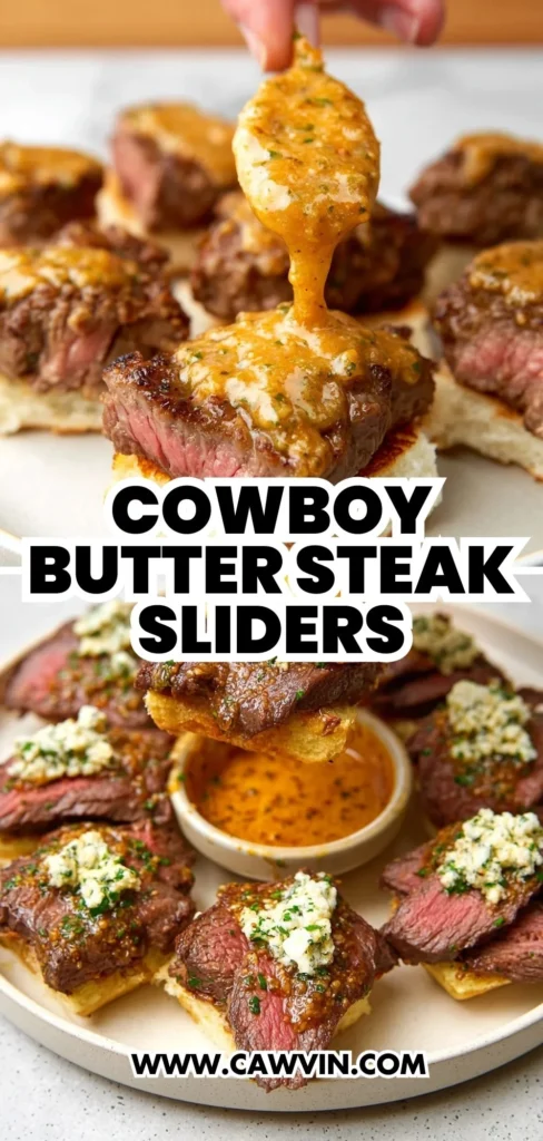 Cowboy Butter Steak Sliders 2 1 - Easy Peasy Recipes