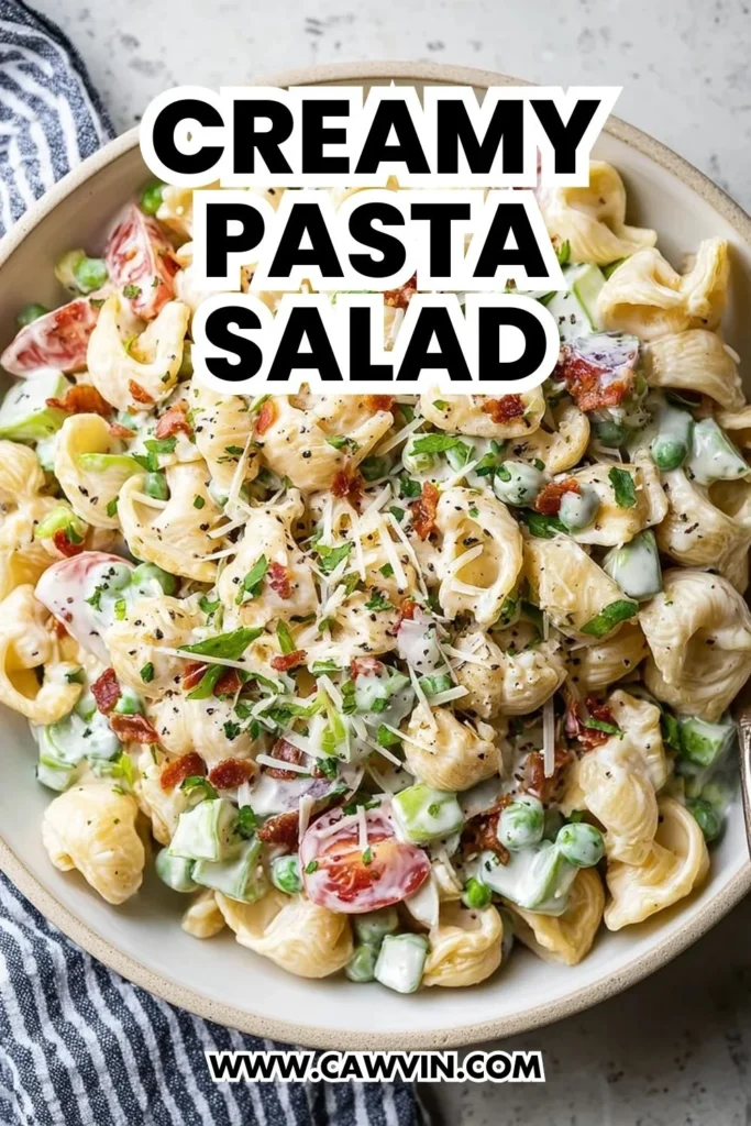 Creamy Pasta Salad - Easy Peasy Recipes