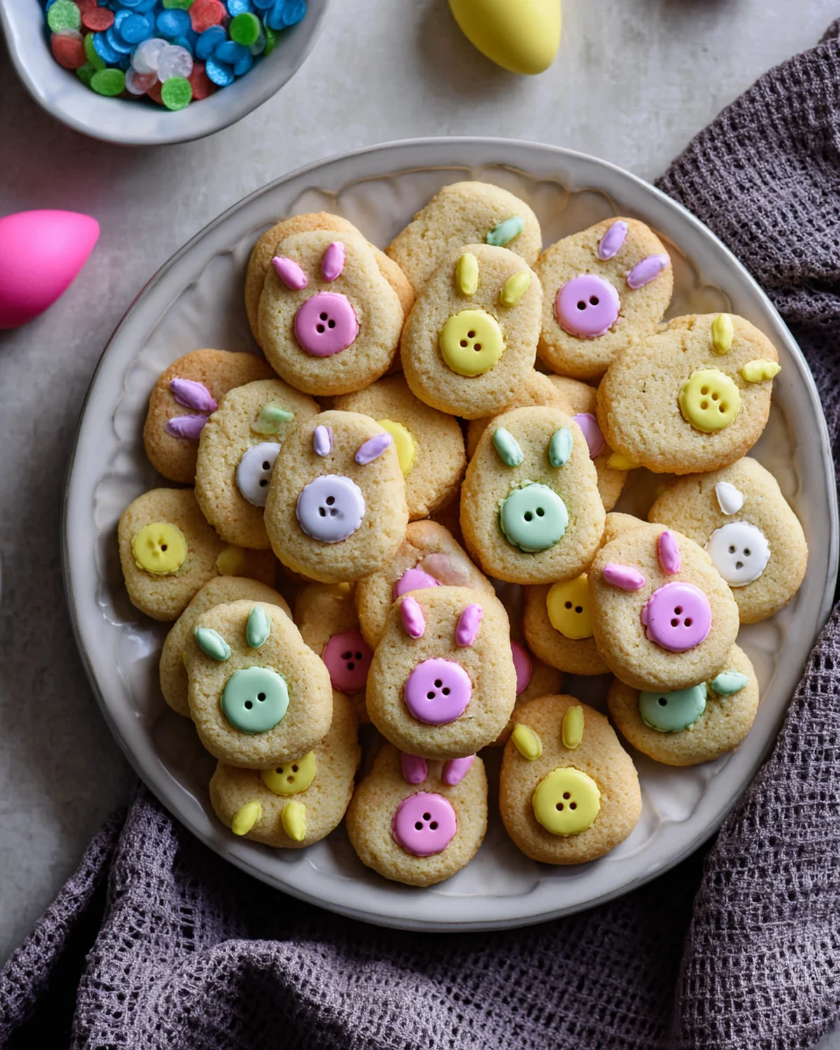 Easter Bunny Button Cookies - Image 2