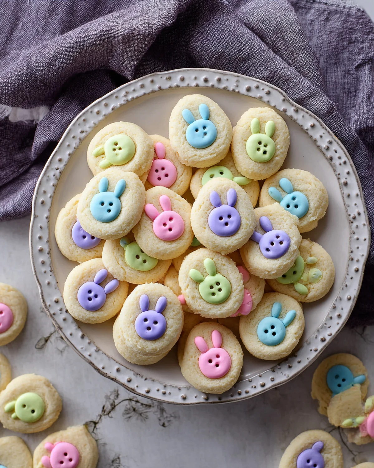 Easter Bunny Button Cookies - Image 4