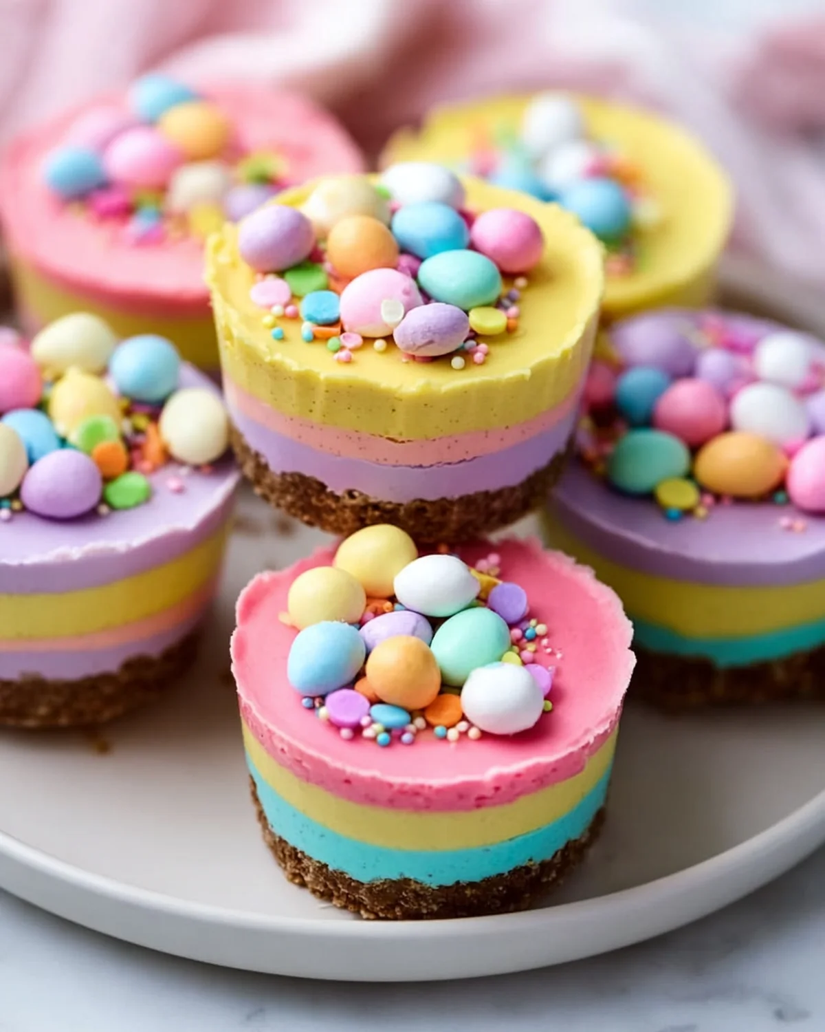 Easter No-Bake Mini Cheesecakes - Image 4