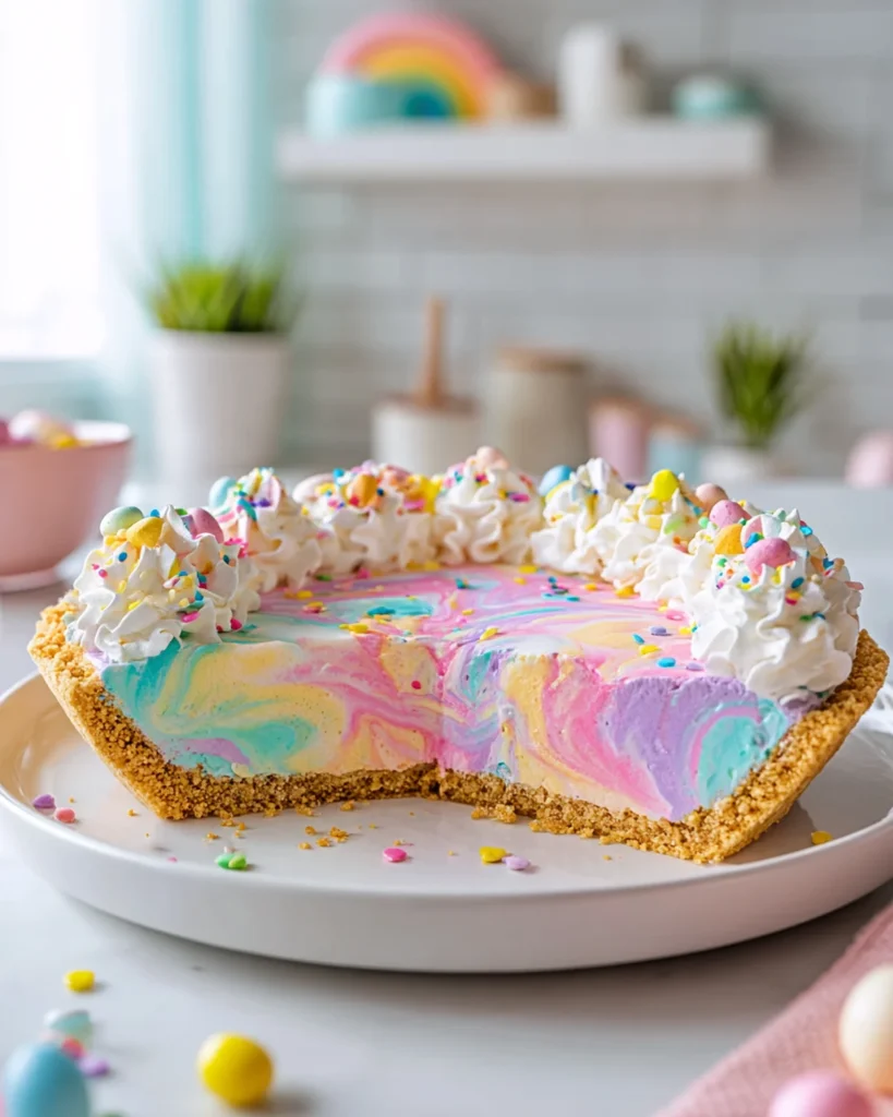 Easter Swirl Pie – A No-Bake Pastel Dessert - Image 2