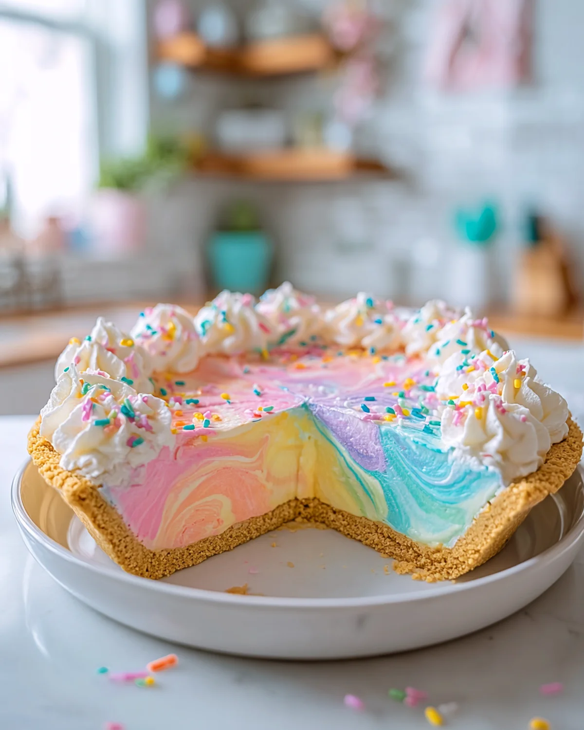 Easter Swirl Pie – A No-Bake Pastel Dessert - Image 3