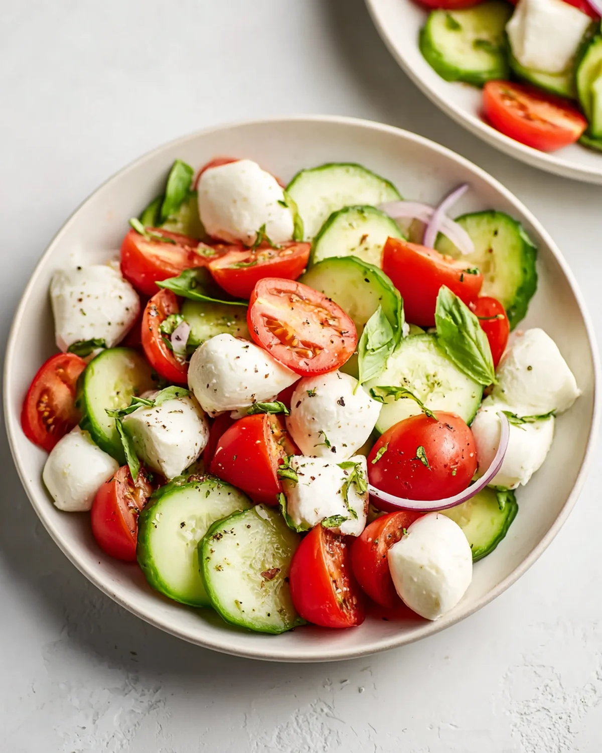 Fresh Cucumber Caprese Salad - Image 2