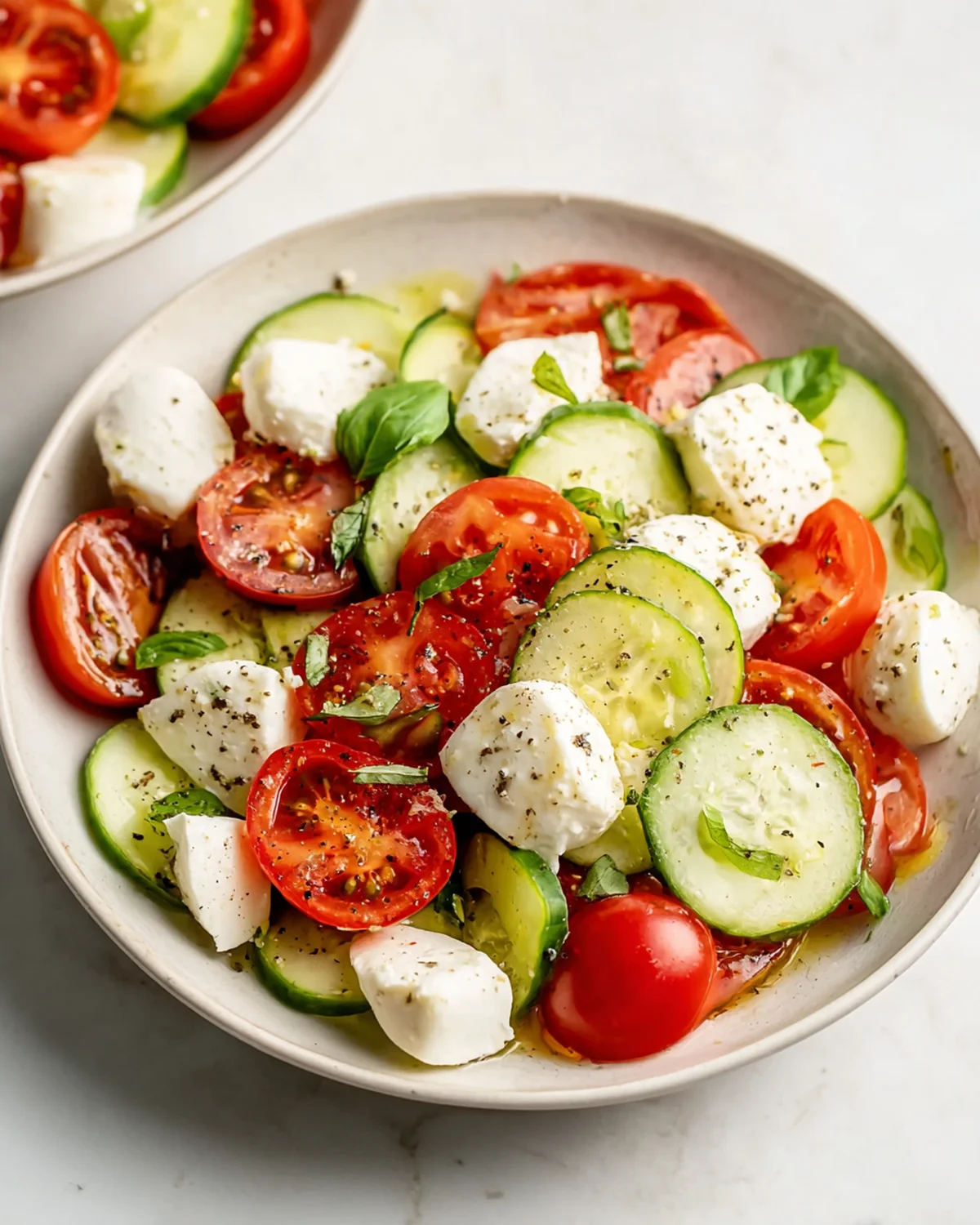 Fresh Cucumber Caprese Salad - Image 3