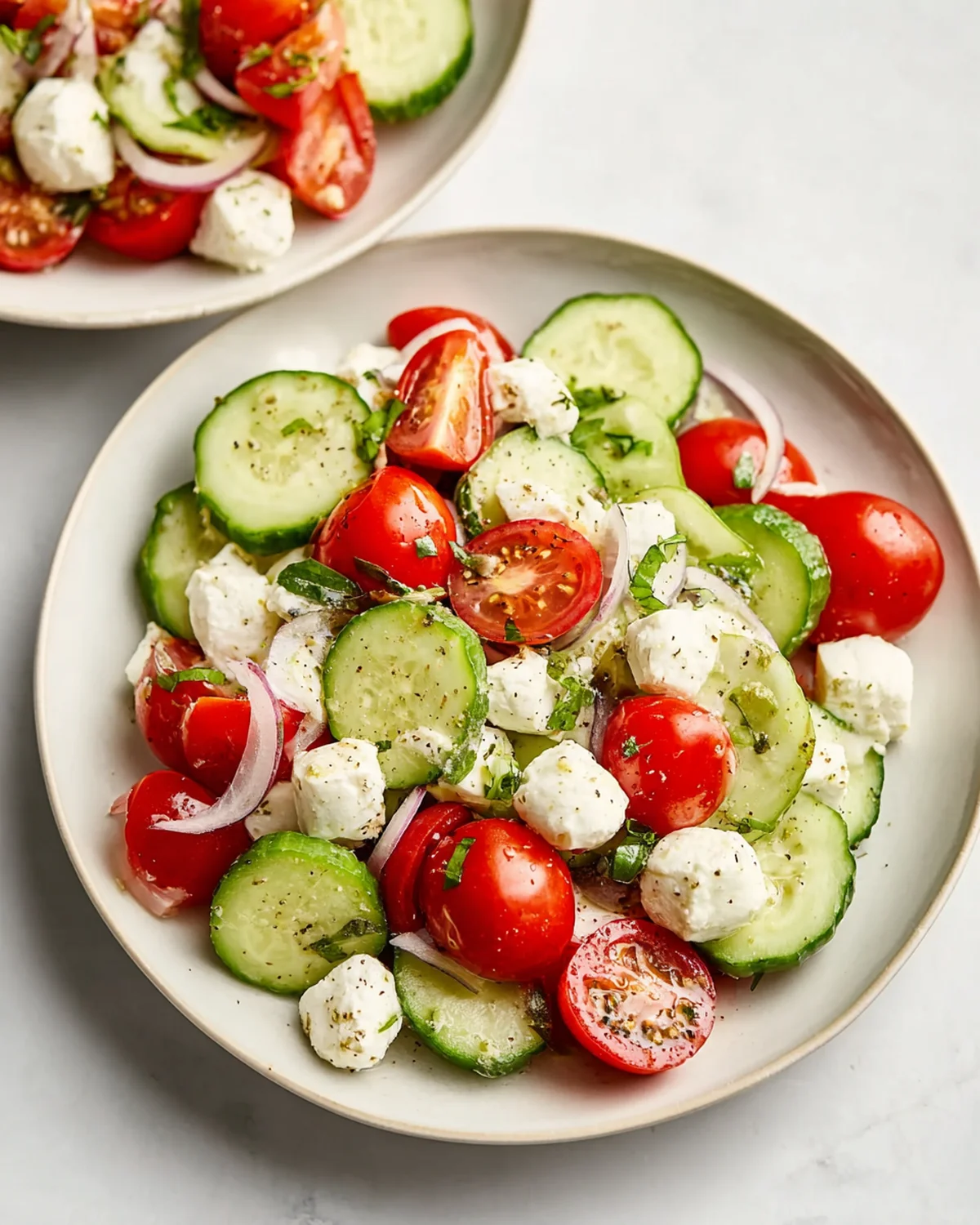 Fresh Cucumber Caprese Salad - Image 4