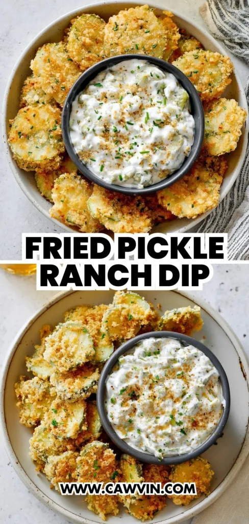 Fried Pickle Ranch Dip 2 - Easy Peasy Recipes