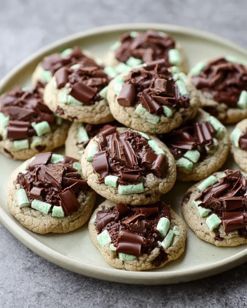 Grasshopper Cookies with Andes Mints Recipe