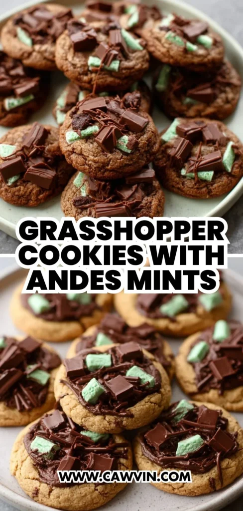 Grasshopper Cookies with Andes Mints 2 1 - Easy Peasy Recipes
