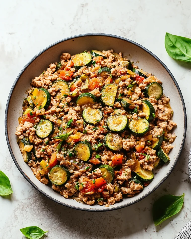 Ground Turkey and Zucchini Skillet Recipe