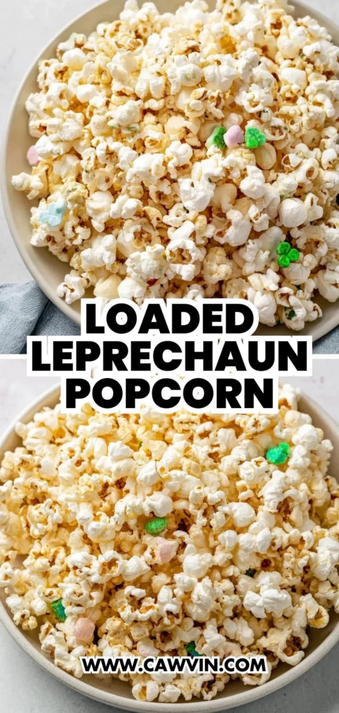 Loaded Leprechaun Popcorn 2 1 - Easy Peasy Recipes