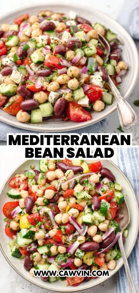 Mediterranean Bean Salad 2 1 - Easy Peasy Recipes