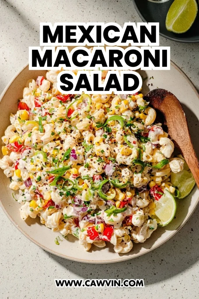 Mexican Macaroni Salad Recipe - Easy Peasy Recipes