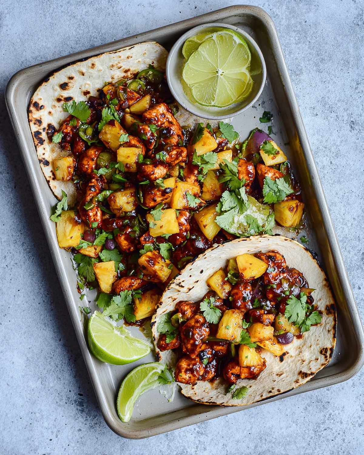 One Pan Chicken & Pineapple Tacos - Image 2