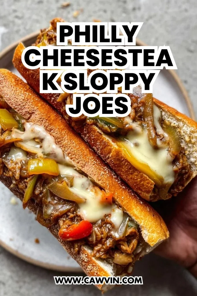 PHILLY CHEESESTEAK SLOPPY JOES - Easy Peasy Recipes