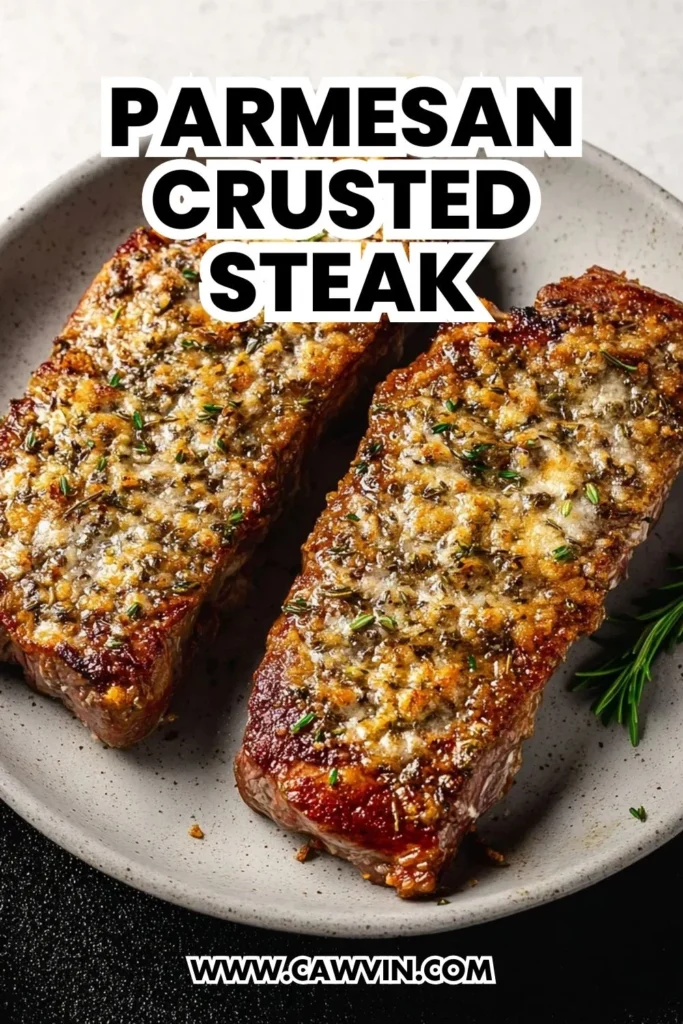 Parmesan Crusted Steak - Easy Peasy Recipes
