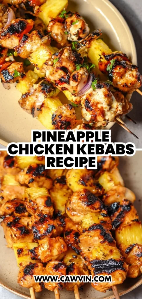Pineapple Chicken Kebabs Recipe 2 1 - Easy Peasy Recipes