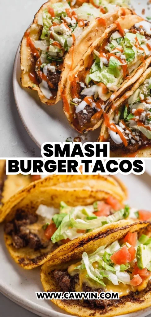 Smash Burger Tacos 2 1 - Easy Peasy Recipes