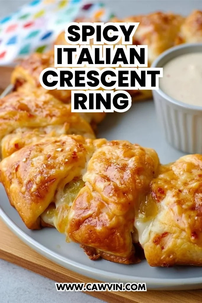 Spicy Italian Crescent Ring - Easy Peasy Recipes