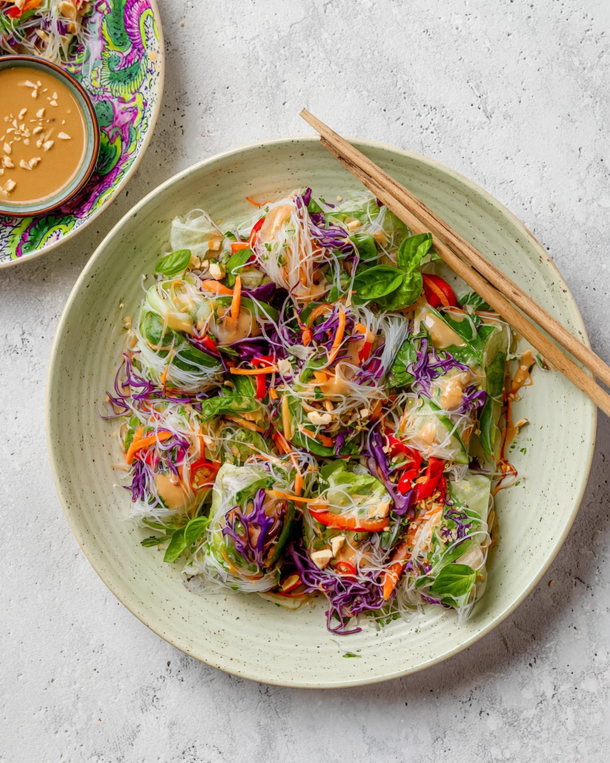 Spring Roll Salad with Peanut Dressing, gluten-free - Image 4