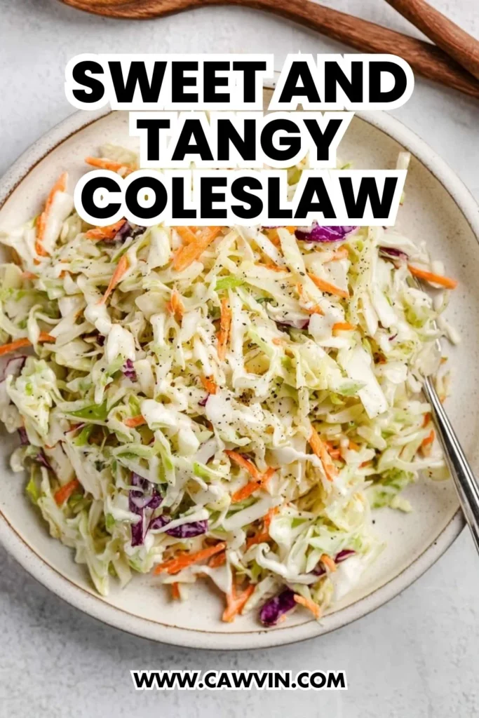 Sweet and Tangy Coleslaw - Easy Peasy Recipes