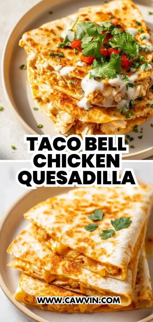 Taco Bell Chicken Quesadilla 2 1 - Easy Peasy Recipes