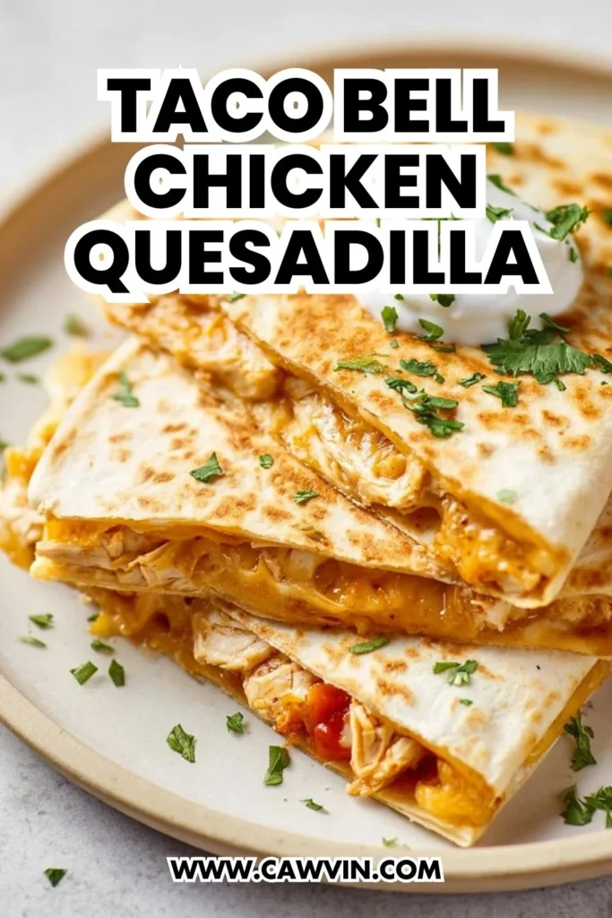 Taco Bell Chicken Quesadilla - Easy Peasy Recipes
