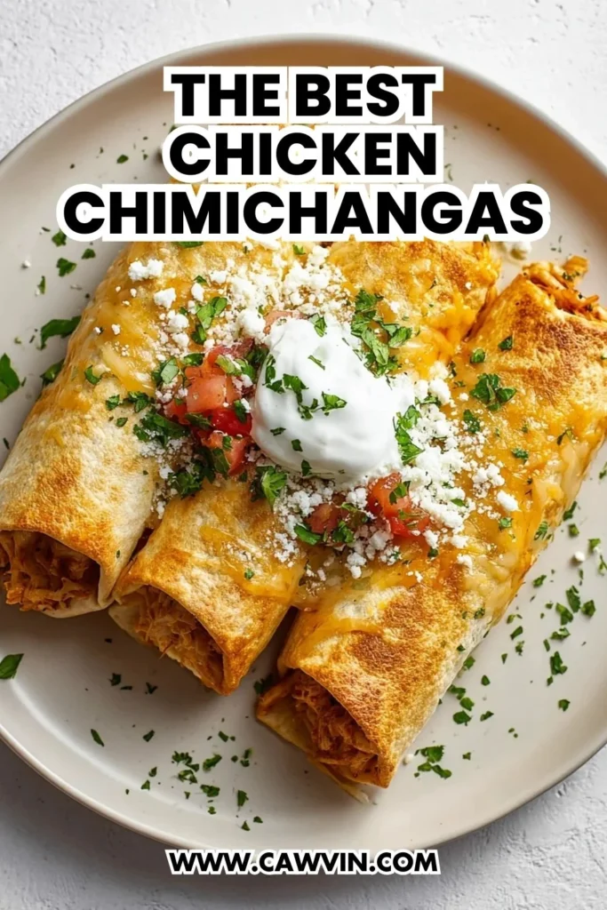 The Best Chicken Chimichangas 5 - Easy Peasy Recipes
