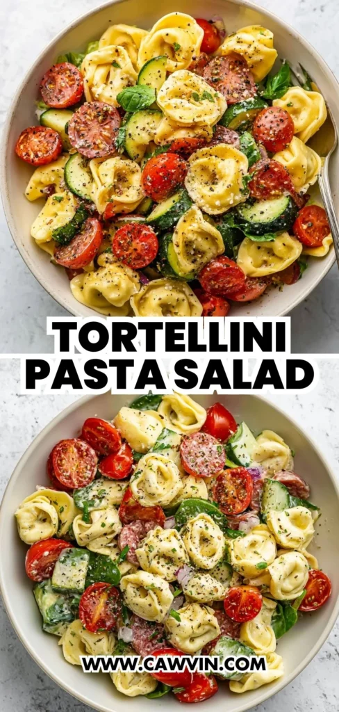 Tortellini Pasta Salad 2 1 - Easy Peasy Recipes