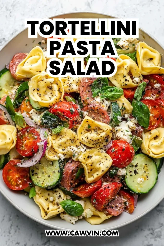 Tortellini Pasta Salad - Easy Peasy Recipes