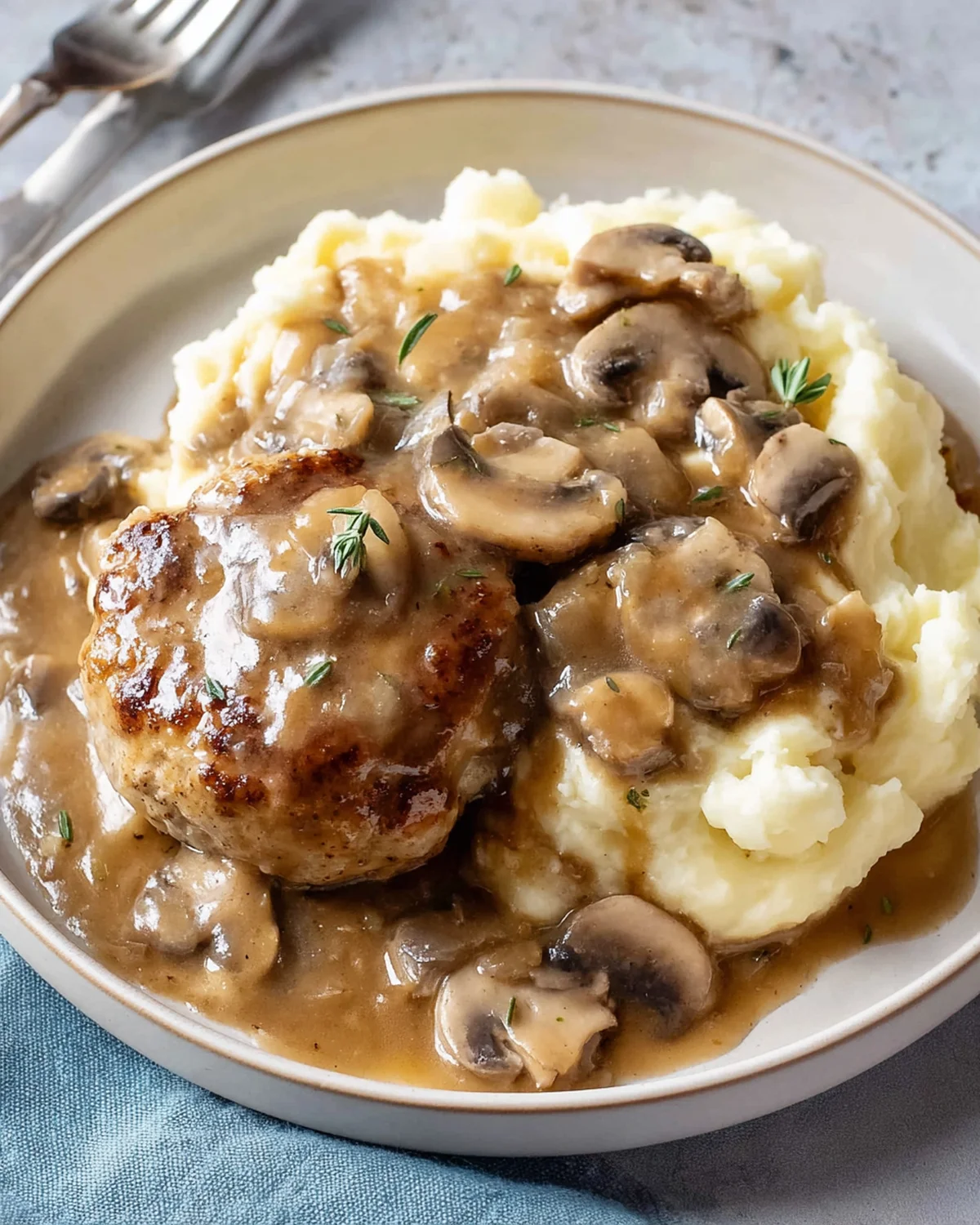 Turkey Salisbury Steaks and Mushroom Gravy - Image 3