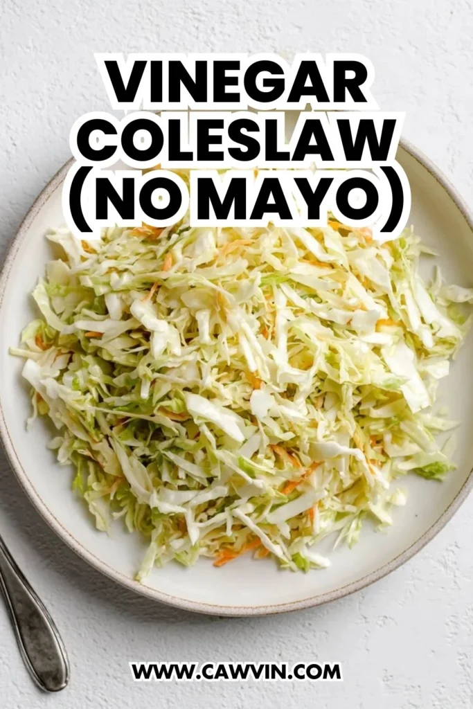 Vinegar Coleslaw No Mayo - Easy Peasy Recipes