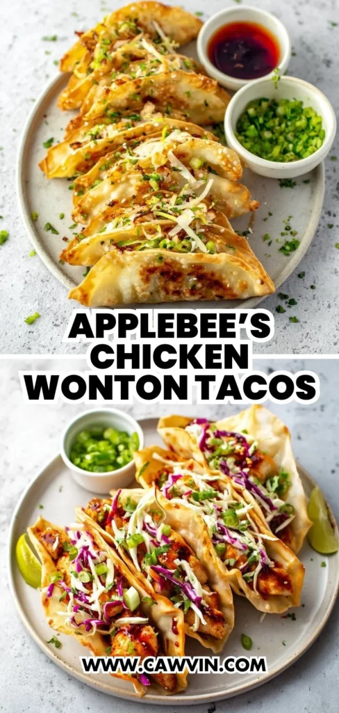 Applebees Chicken Wonton Tacos 2 1 - Easy Peasy Recipes