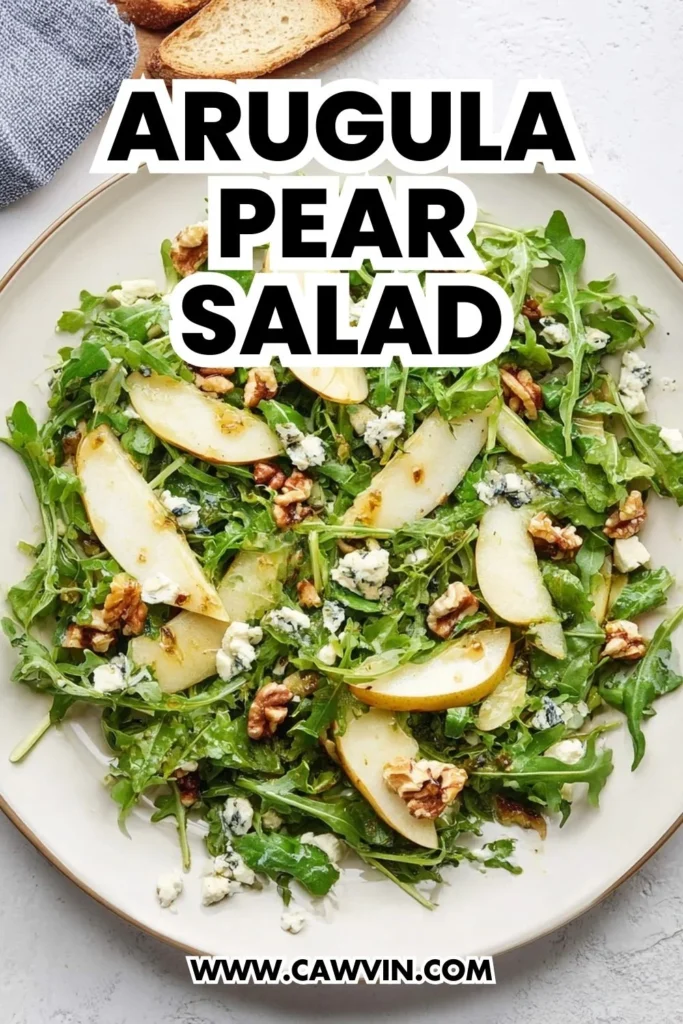 Arugula Pear Salad - Easy Peasy Recipes
