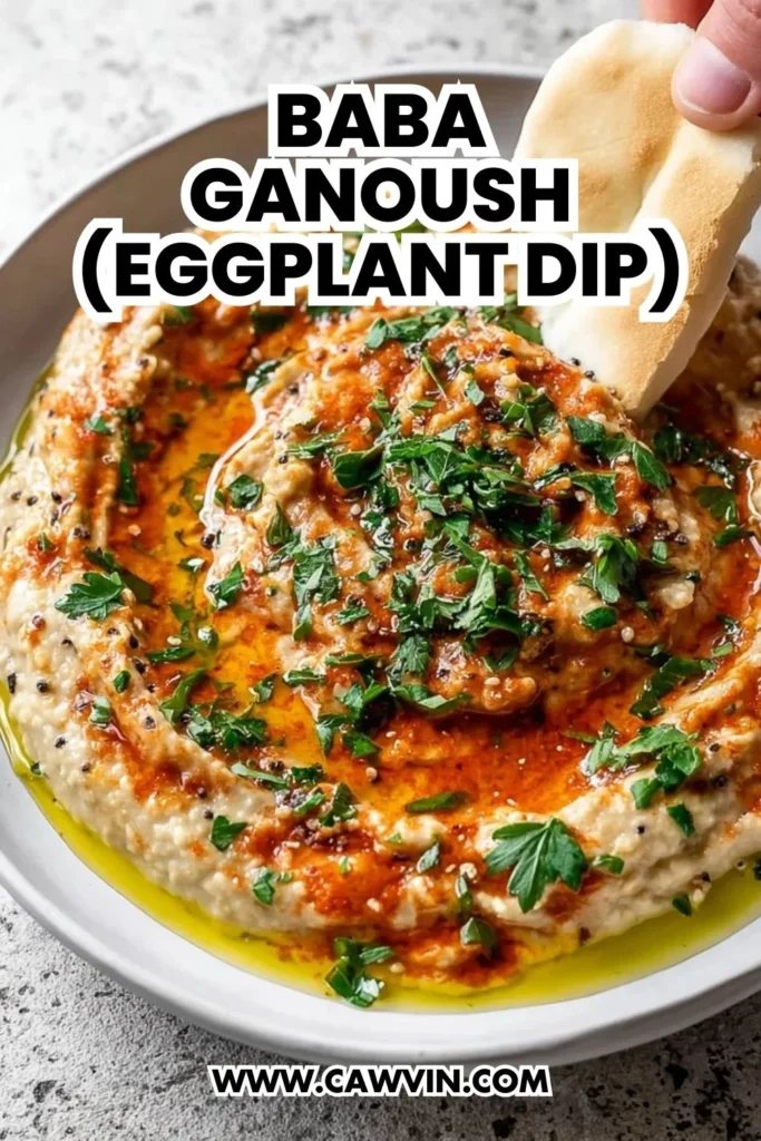 Baba Ganoush Eggplant Dip - Easy Peasy Recipes