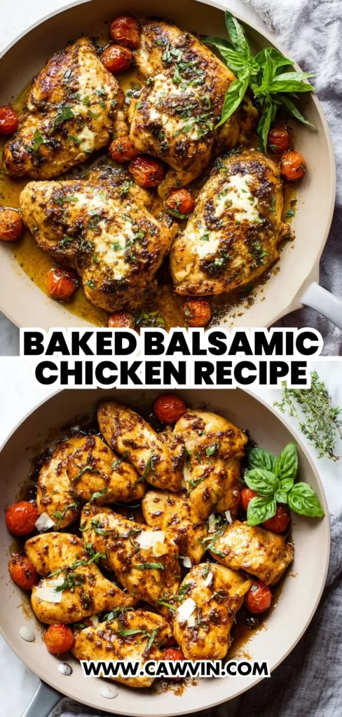 Baked Balsamic Chicken Recipe 2 1 - Easy Peasy Recipes