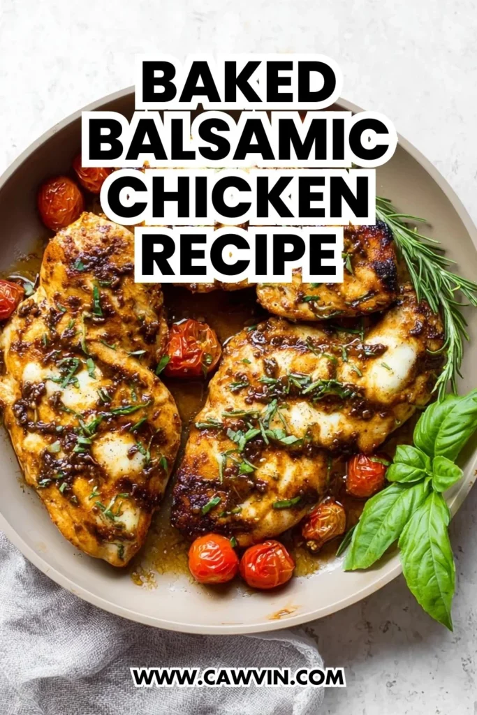 Baked Balsamic Chicken Recipe - Easy Peasy Recipes