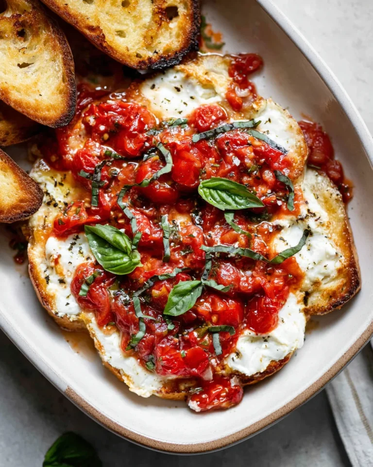 Baked Goat Cheese Bruschetta Dip Recipe