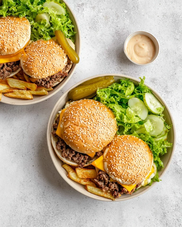 Burger Bowls Recipe