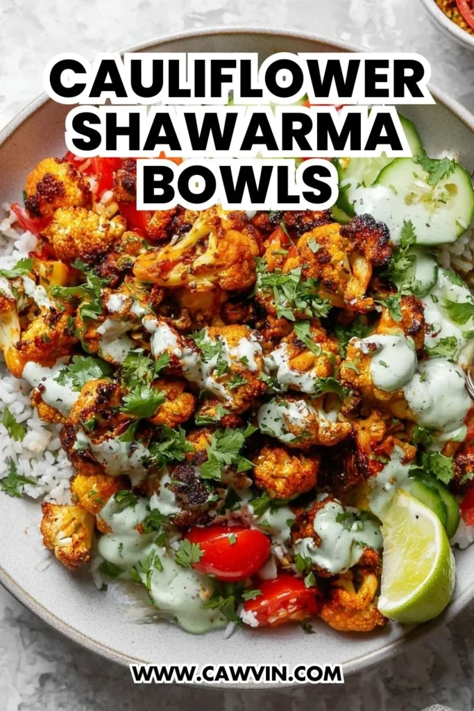 Cauliflower Shawarma Bowls - Easy Peasy Recipes