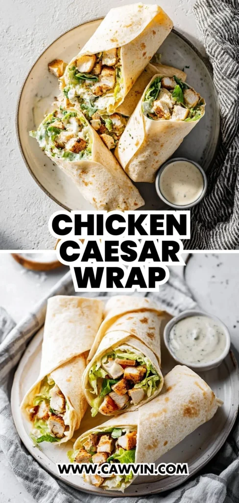 Chicken Caesar Wrap 2 1 - Easy Peasy Recipes
