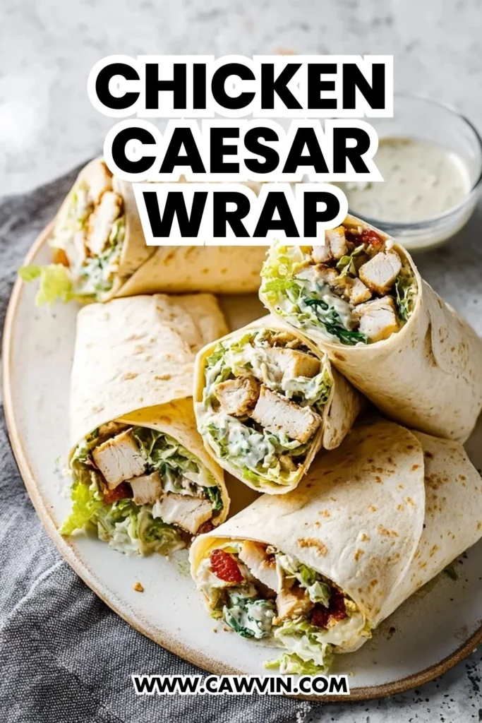 Chicken Caesar Wrap - Easy Peasy Recipes