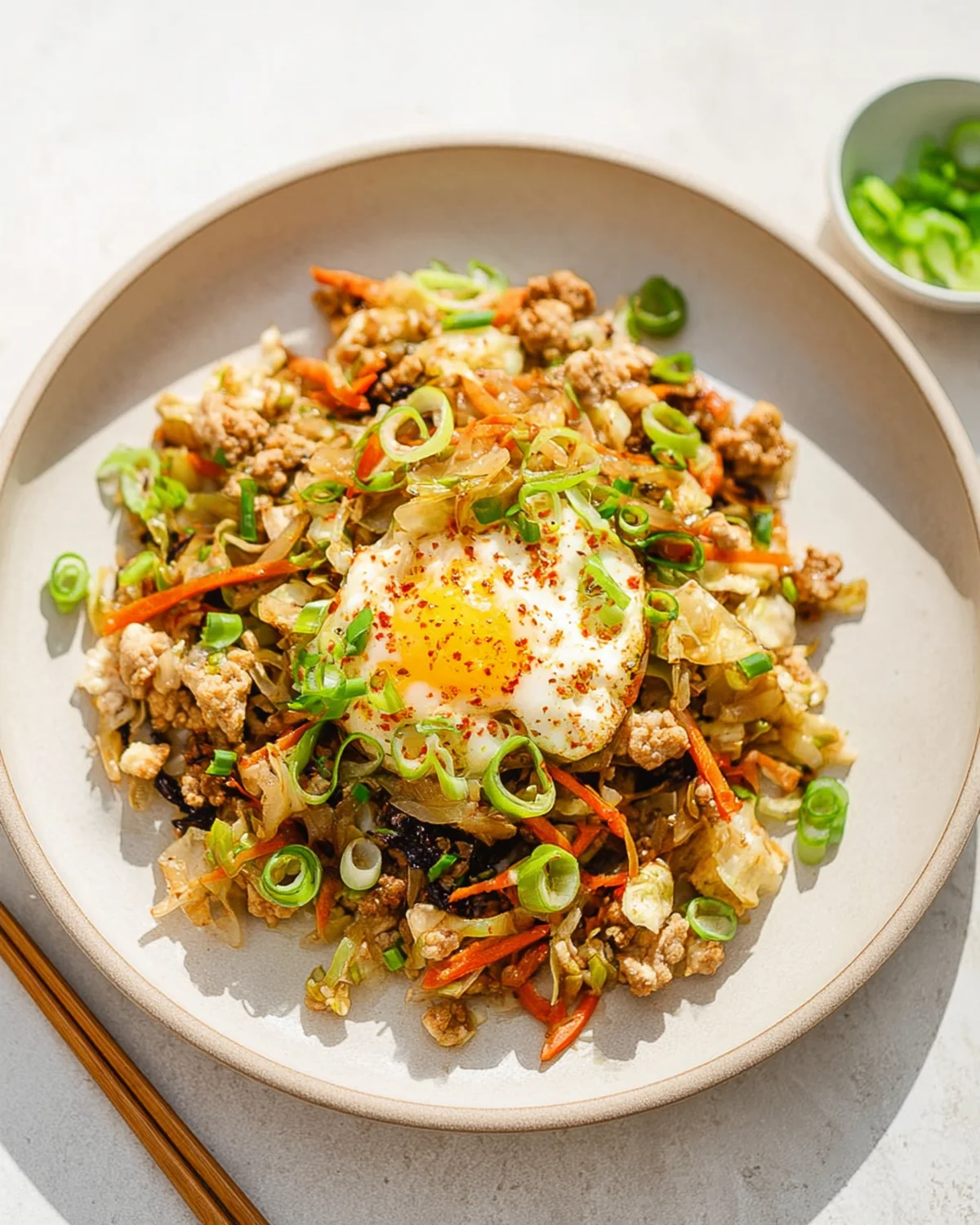 Chicken Egg Roll Bowls Recipe