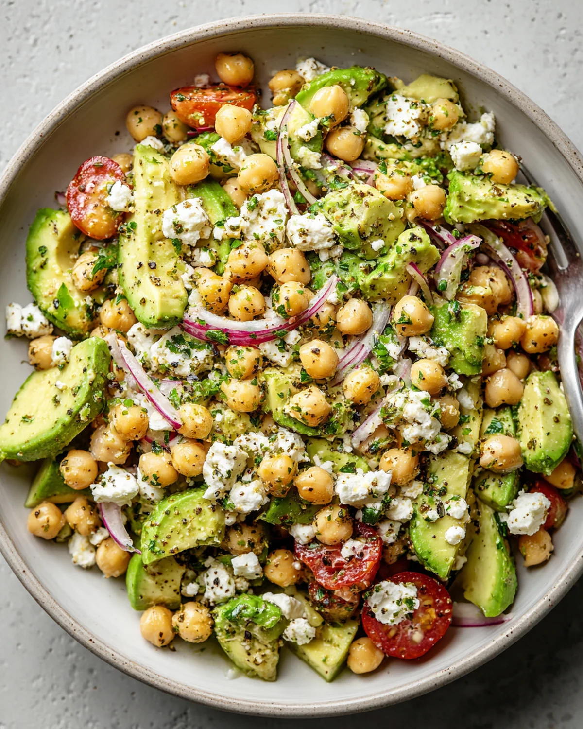 Chickpea Feta Avocado Salad - Image 4