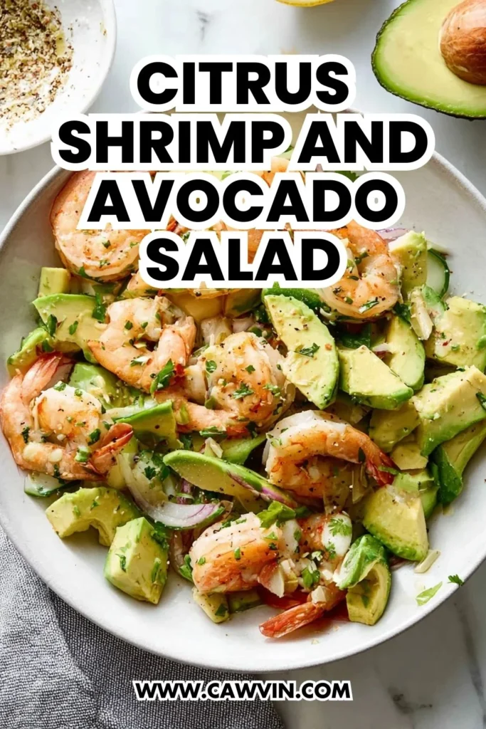 Citrus Shrimp and Avocado Salad - Easy Peasy Recipes
