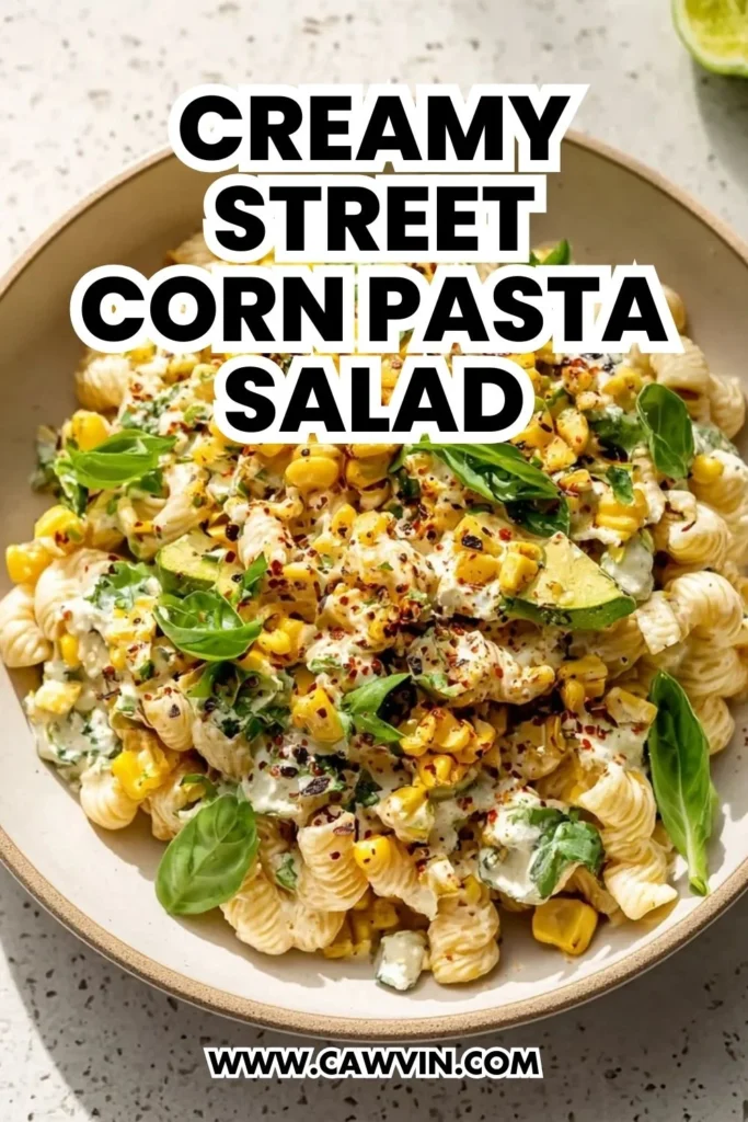 Creamy Street Corn Pasta Salad - Easy Peasy Recipes