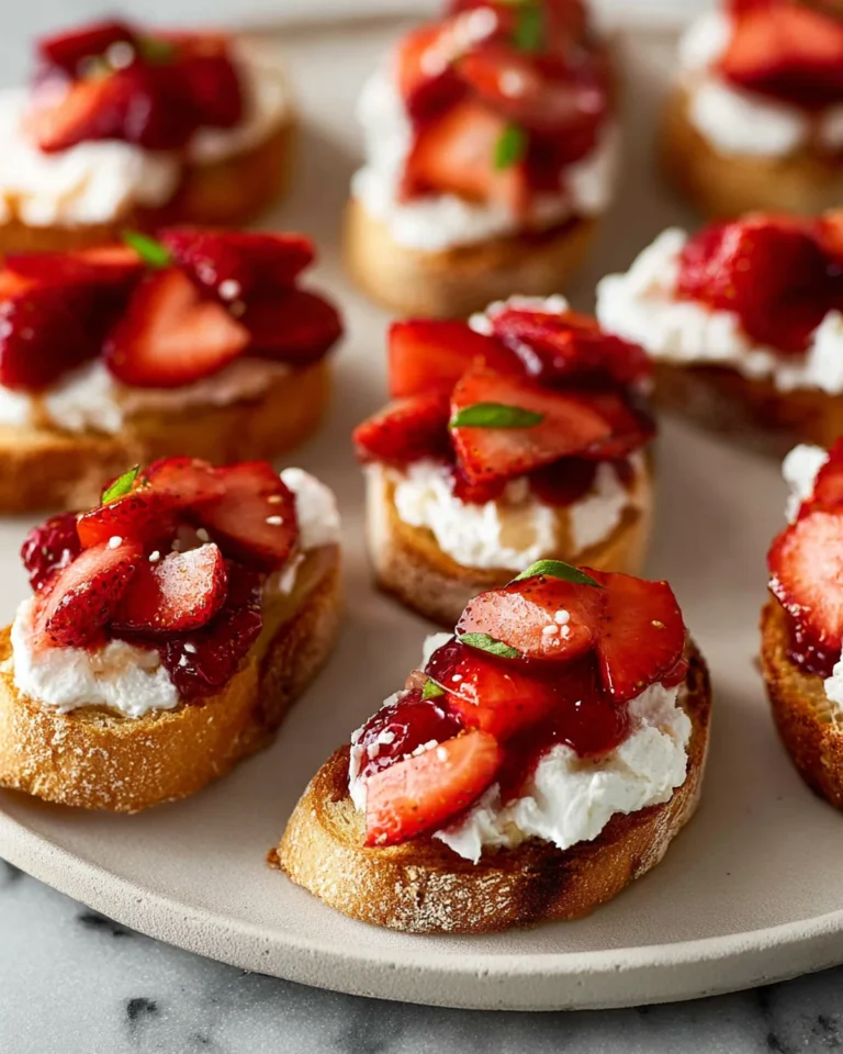 Crostini with Balsamic Strawberries and Ricotta Recipe
