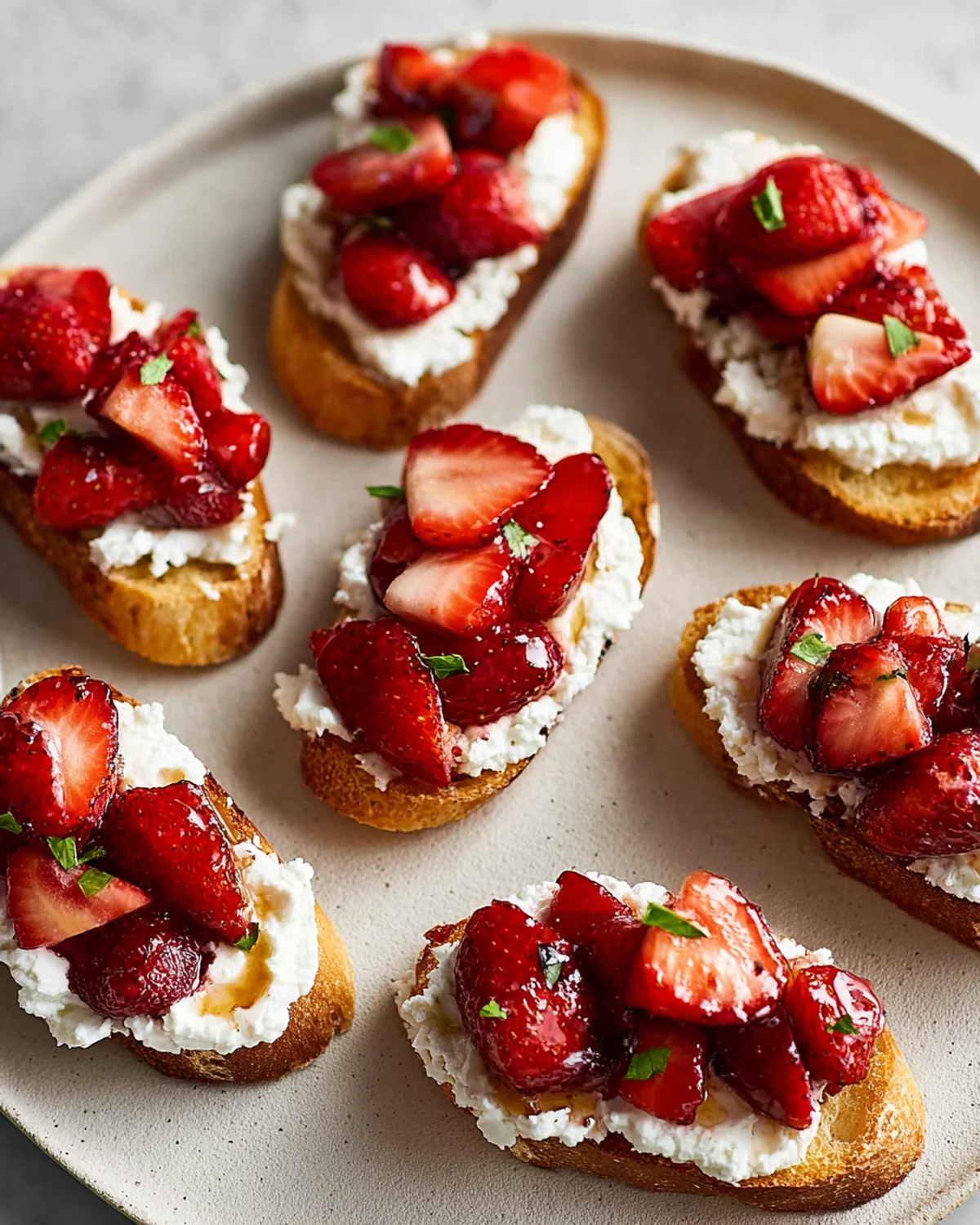 Crostini with Balsamic Strawberries and Ricotta - Image 2