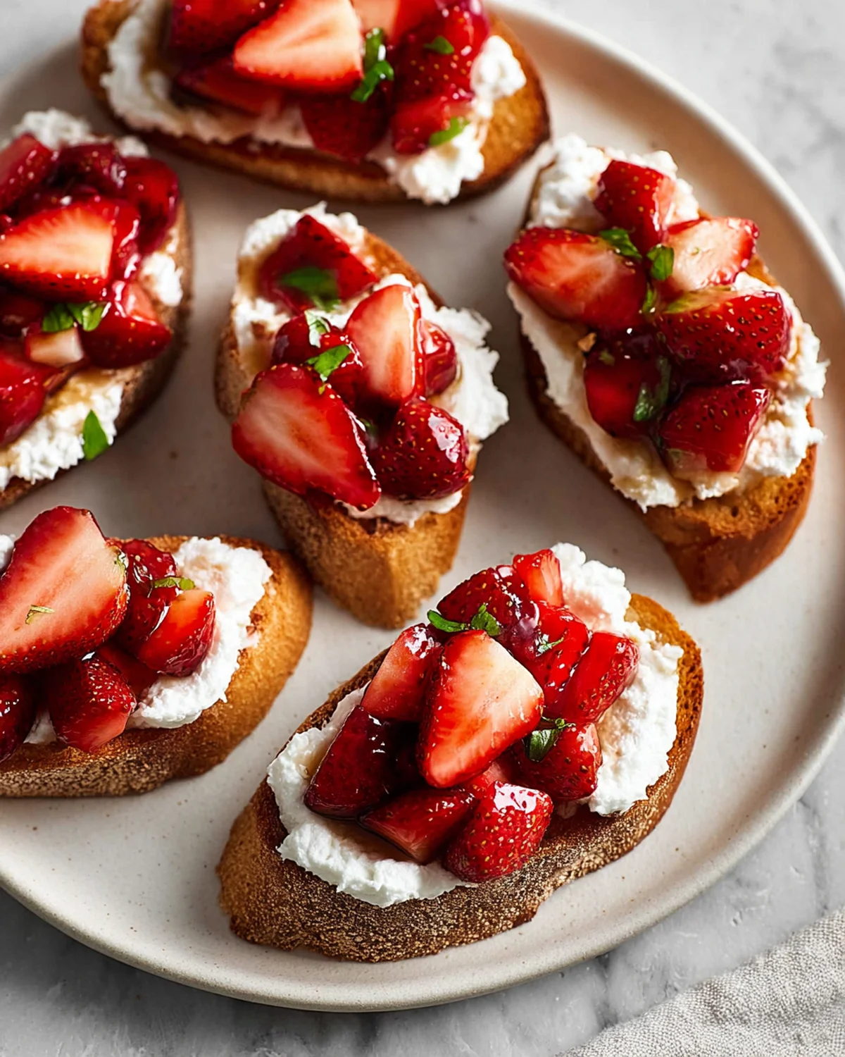Crostini with Balsamic Strawberries and Ricotta - Image 4